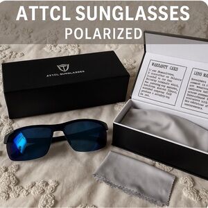 TCL Men's Polarized Sunglasses - Black and Blue